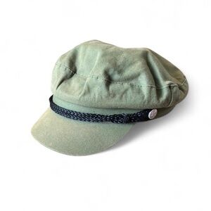 Simons Khaki Baker Boy Cap 
Olive Green
